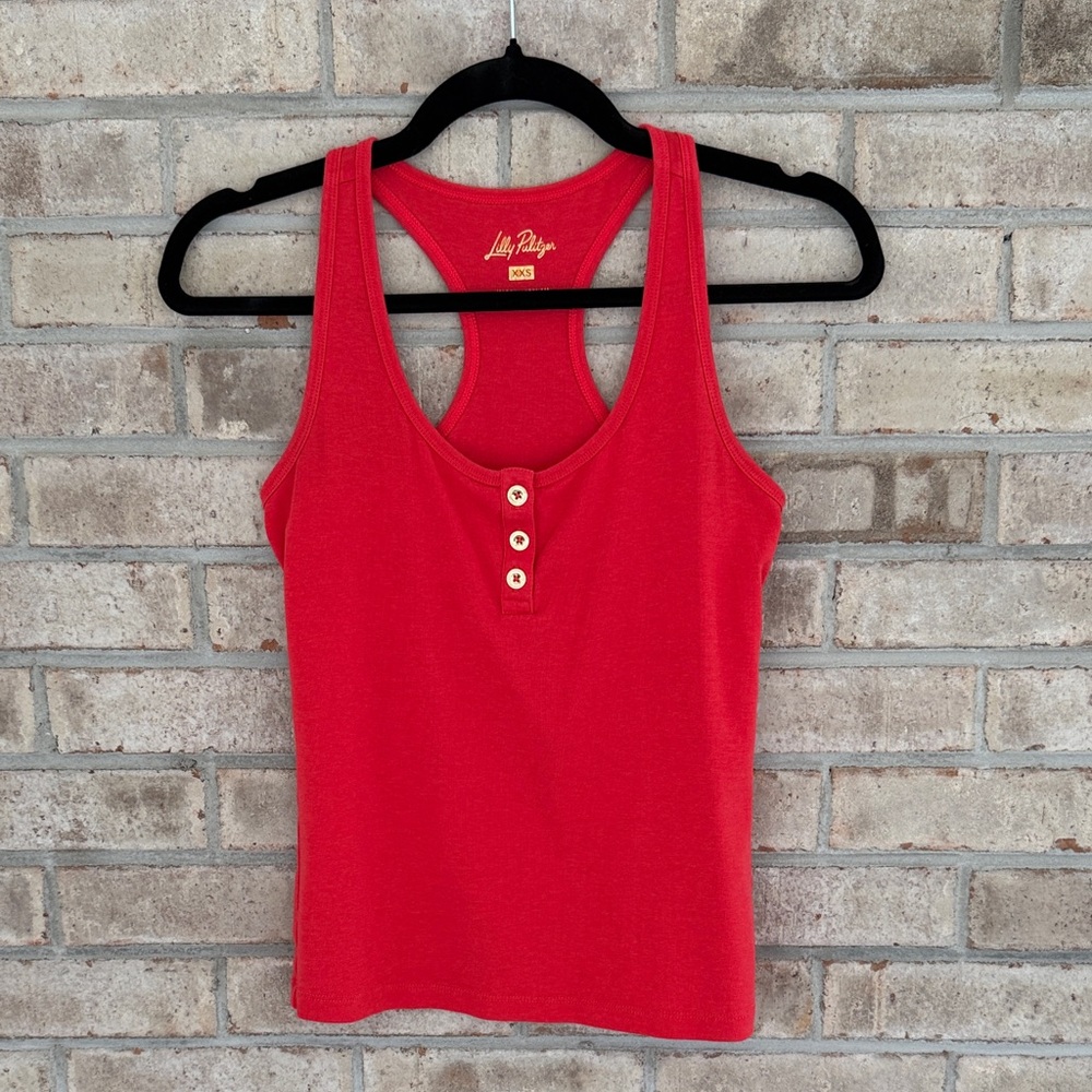 Lilly Pulitzer Vibrant Red Tank Top
